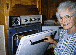 Nana in the kitchen